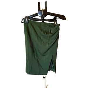 Moschino Dark Green Midi Skirt